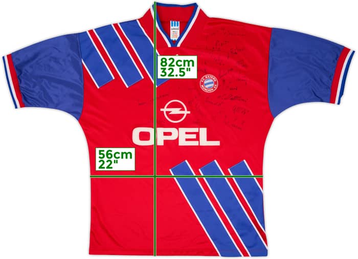 1993-95 Bayern Munich Signed Home Shirt - 9/10 - (XL)