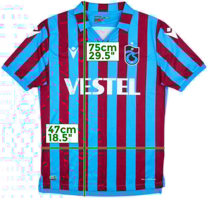 2021-22 Trabzonspor Home Shirt Ahmus #33 - 7/10 - (L)