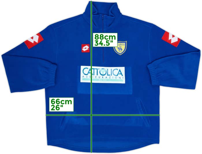 2005-06 Chievo Verona Lotto 1/4 Zip Fleece Top - 6/10 - (XL)