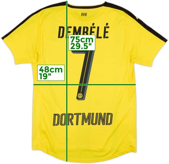 2016-17 Borussia Dortmund Home Shirt Dembele #7 - 7/10 - (M)