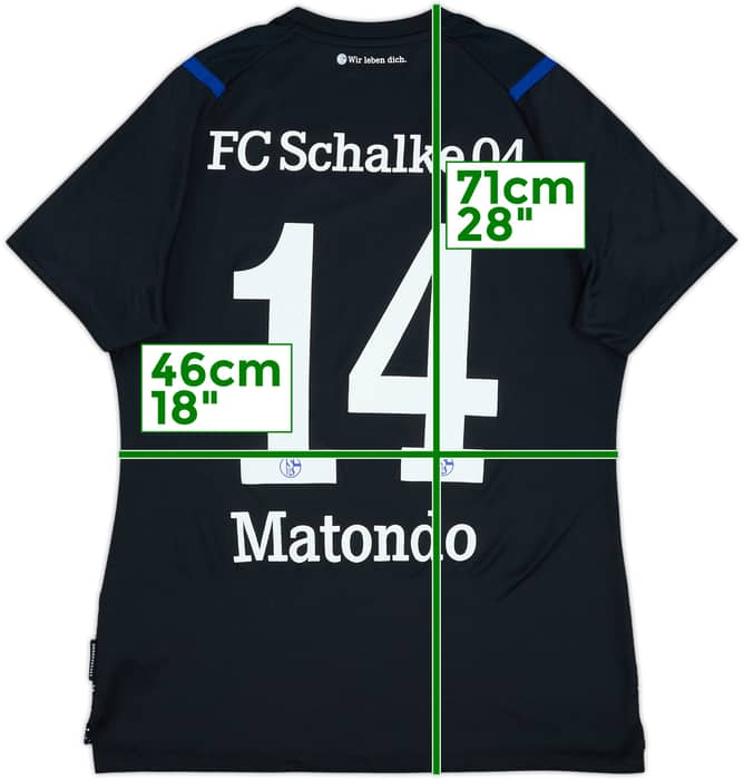 2019-20 Schalke Third Shirt Matondo #14 - 8/10 - (Women's M)