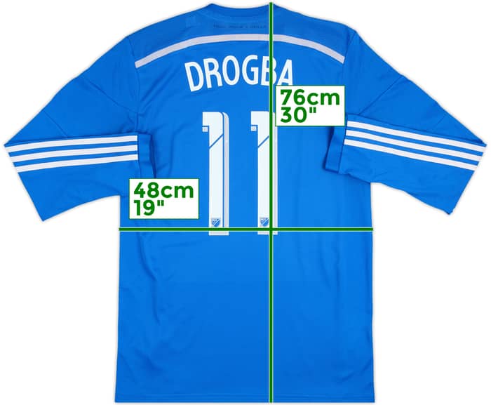 2014 Montreal Impact Authentic Home L/S Shirt Drogba #11 - 6/10 - (L)