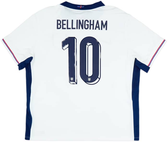 Camiseta de local de Inglaterra 2024-25 Bellingham #10 - 6/10 - (XXL)