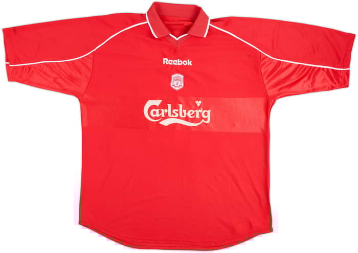 2000-02 Liverpool Home Shirt Gerrard #17 - 7/10 - (XL)