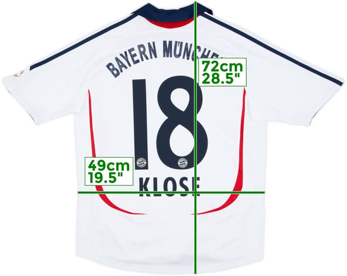 2006-07 Bayern Munich Away Shirt Klose #18 - 8/10 - (XL.Boys)