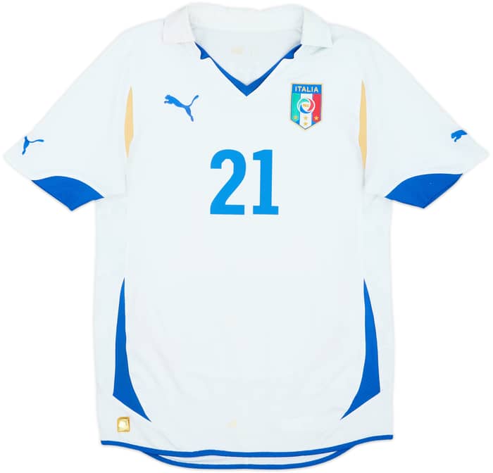 2010-12 Italy Away Shirt Pirlo #21 - 7/10 - (S)