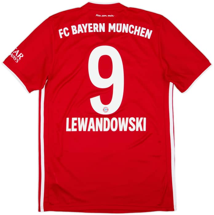 2020-21 Bayern Munich Home Shirt Lewandowski #9 - 8/10 - (S)
