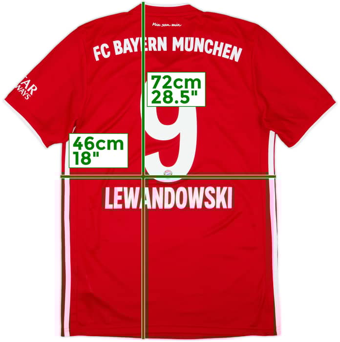 2020-21 Bayern Munich Home Shirt Lewandowski #9 - 8/10 - (S)