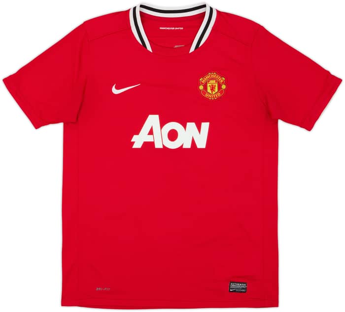 2011-12 Manchester United Home Shirt Berbatov #9 - 7/10 - (XL.Boys)
