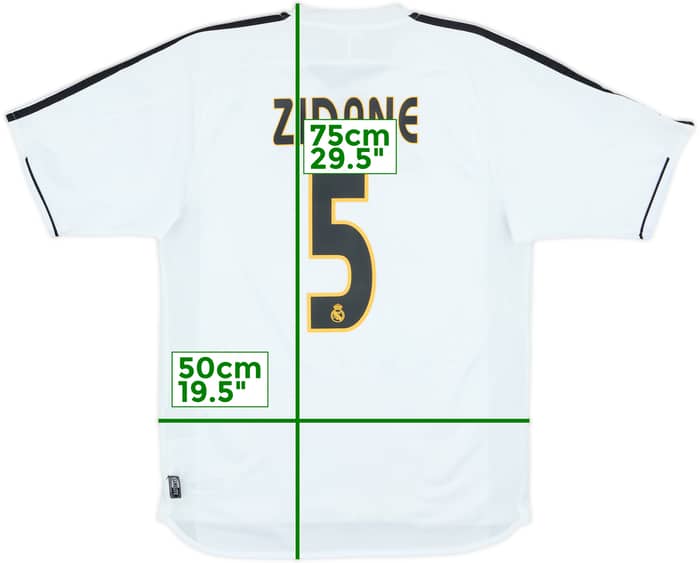 2003-04 Real Madrid Home Shirt Zidane #5 - 5/10 - (S)