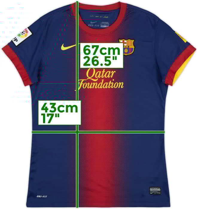 2012-13 Barcelona Home Shirt - 8/10 - (Women's S)