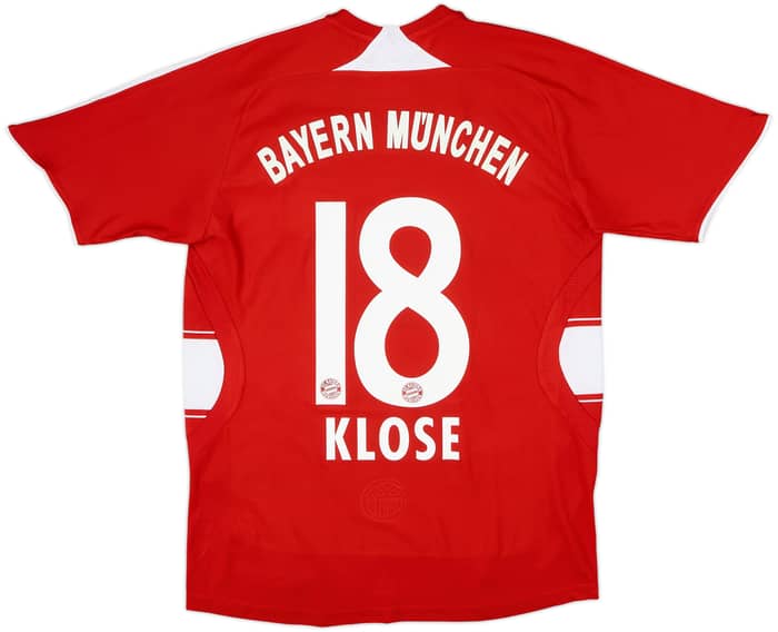 2007-08 Bayern Munich Home Shirt Klose #18 - 8/10 - (XL.Boys)