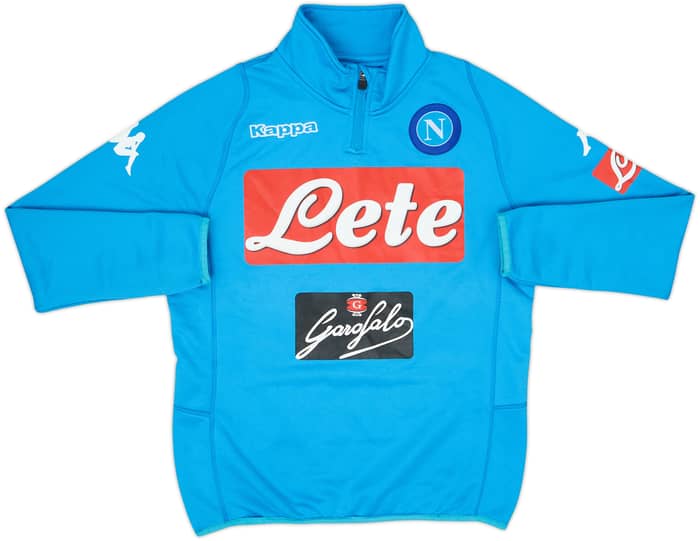 2016-17 Napoli Kappa 1/4 Zip Drill Top - 8/10 - (XL.Boys)