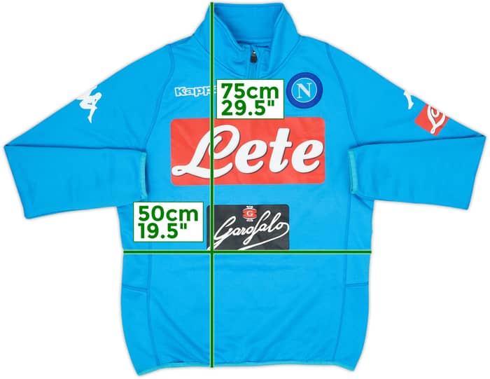 2016-17 Napoli Kappa 1/4 Zip Drill Top - 8/10 - (XL.Boys)