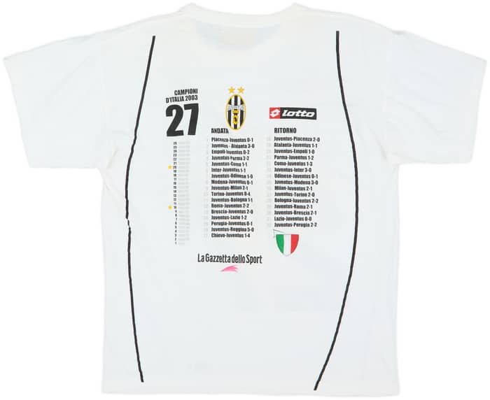 2002-03 Juventus Lotto Cotton Tee - 5/10 - (XL)
