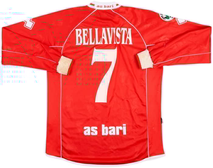2005-06 Bari Match Issue Away L/S Shirt Bellavista #7