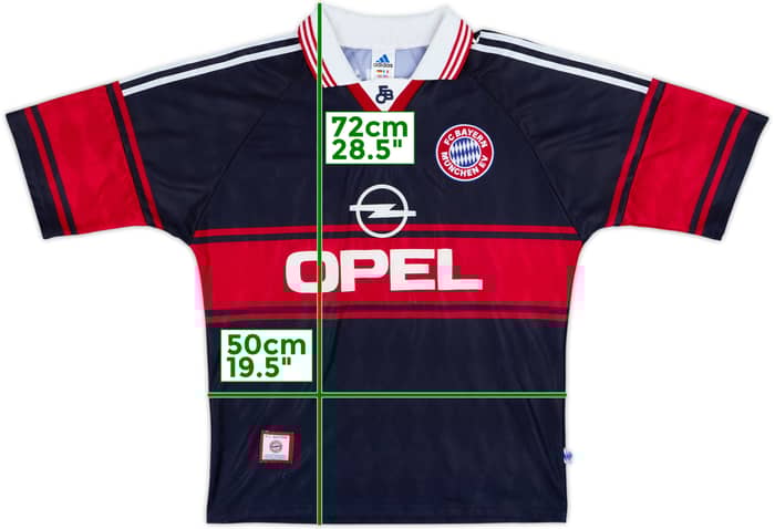1997-99 Bayern Munich Home Shirt Basler #14 - 8/10 - (M)