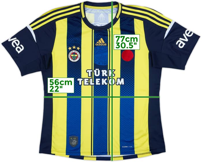 2012-13 Fenerbahce European Home Shirt - 5/10 - (XL)