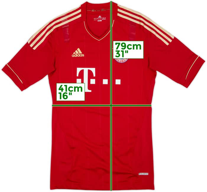 2011-13 Bayern Munich Player Issue TechFit Home Shirt - 5/10 - (L)