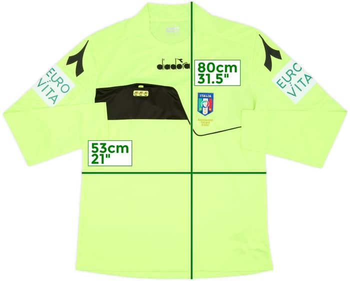 2018-19 Italy Diadora Referee L/S Shirt - 10/10 - (L)