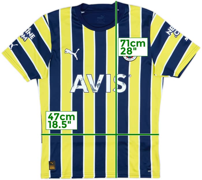 2022-23 Fenerbahce Home Shirt Burak #45 - 5/10 - (M)