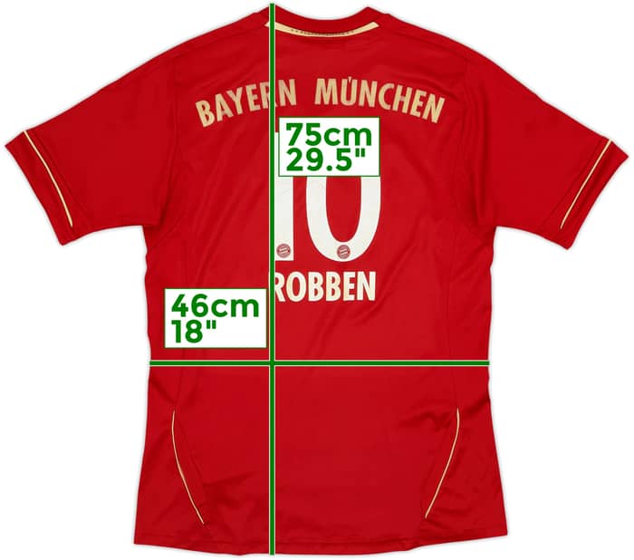 2011-13 Bayern Munich Home Shirt Robben #10 - 5/10 - (XL.Boys)