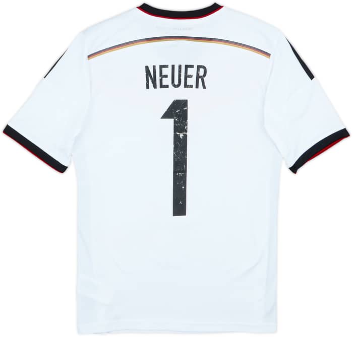 2014-15 Germany Home Shirt Neuer #1 - 5/10 - (XL.Boys)