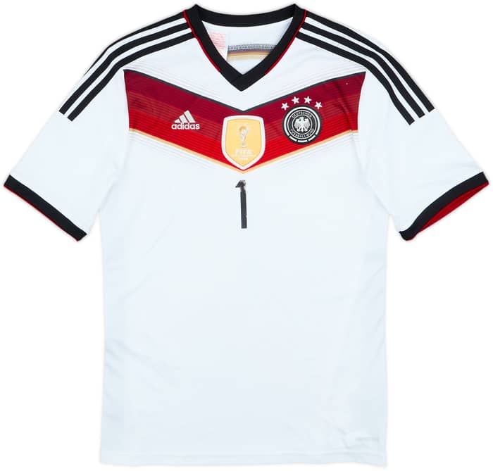 2014-15 Germany Home Shirt Neuer #1 - 5/10 - (XL.Boys)