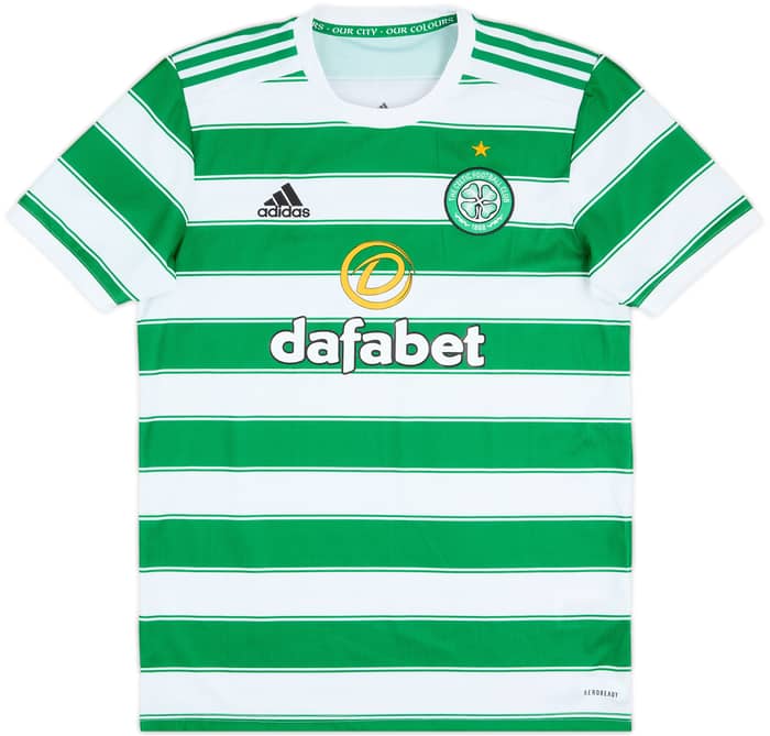 2021-22 Celtic Home Shirt - 8/10 - (M)