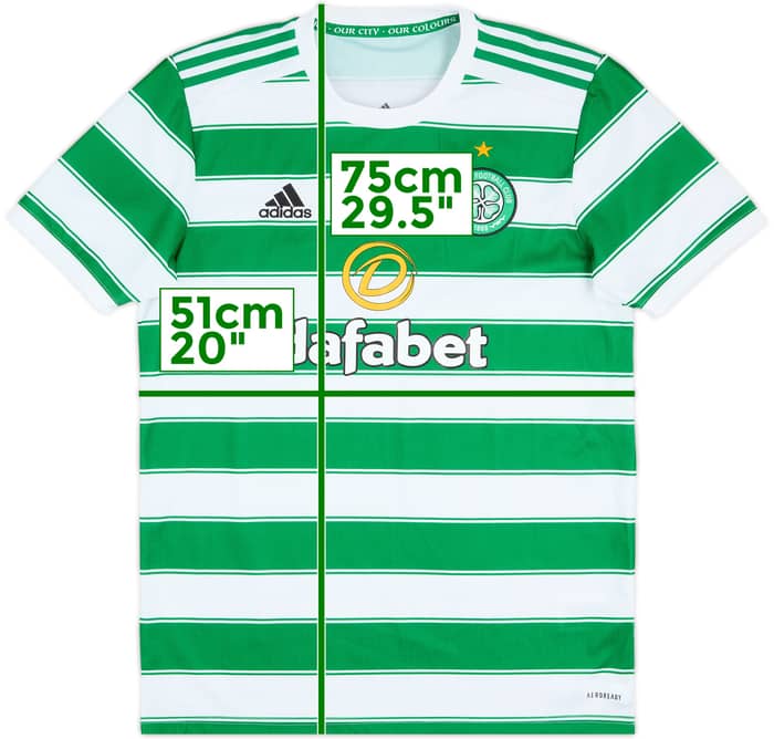 2021-22 Celtic Home Shirt - 8/10 - (M)