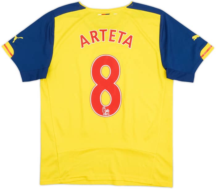 2014-15 Arsenal Away Shirt Arteta #8 - 7/10 - (S)
