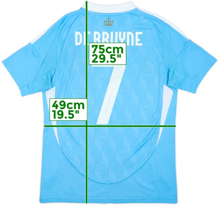 2024-25 Belgium Away Shirt De Bruyne #7 - 9/10 - (M)