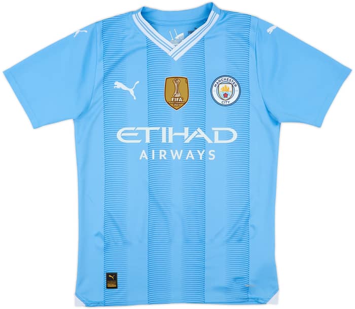 2023-24 Manchester City Home Shirt Haaland #9 - 9/10 - (S)