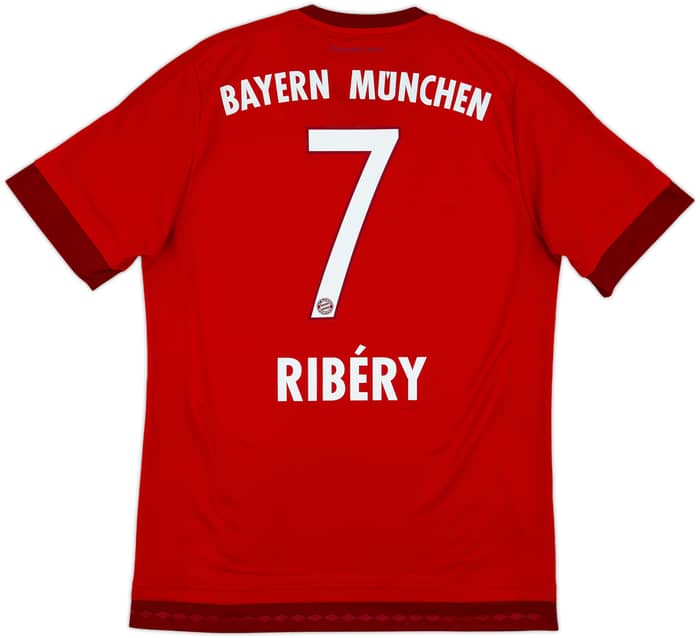 2015-16 Bayern Munich Home Shirt Ribery #7 - 8/10 - (M)