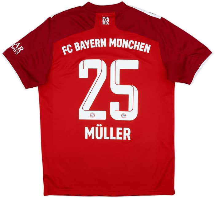 2021-22 Bayern Munich Home Shirt Muller #25 - 10/10 - (M)