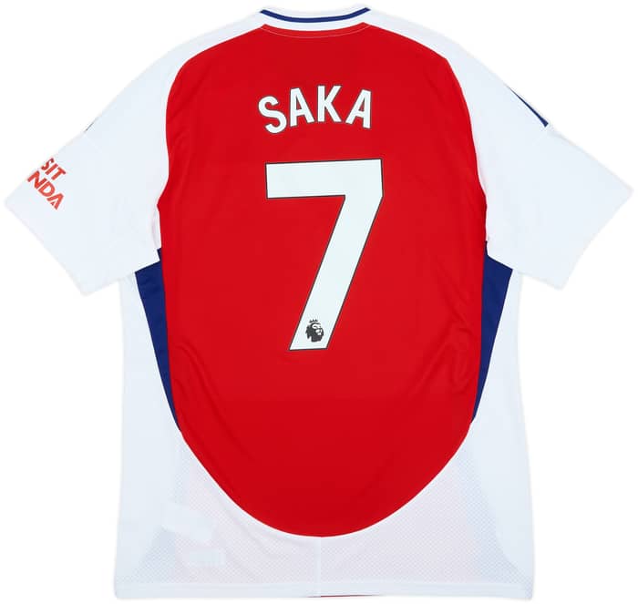 2024-25 Arsenal Home Shirt Saka #7 - 8/10 - (L)