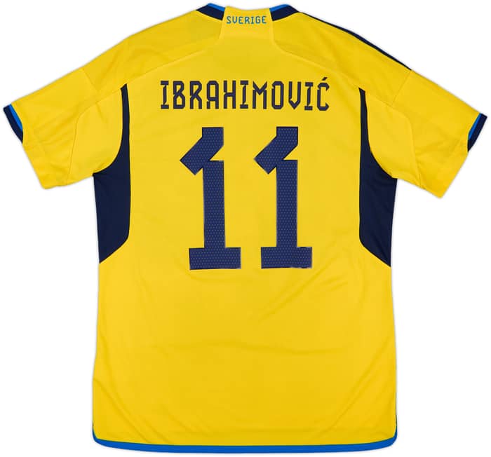 2022-23 Sweden Home Shirt Ibrahimovic #11 - 6/10 - (L)