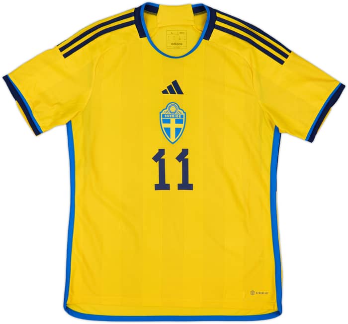 2022-23 Sweden Home Shirt Ibrahimovic #11 - 6/10 - (L)