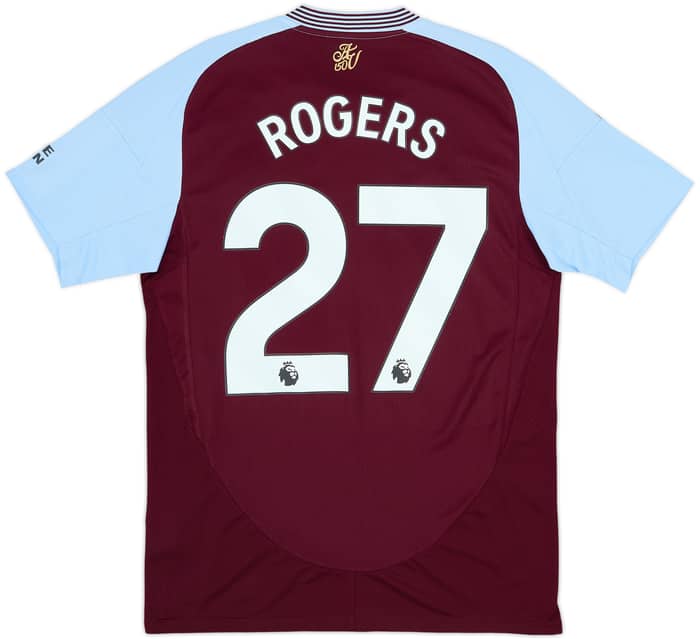 2024-25 Aston Villa Home Shirt Rogers #27 - 8/10 - (M)