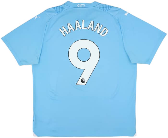2023-24 Manchester City Home Shirt Haaland #9 - 10/10 - (XL)