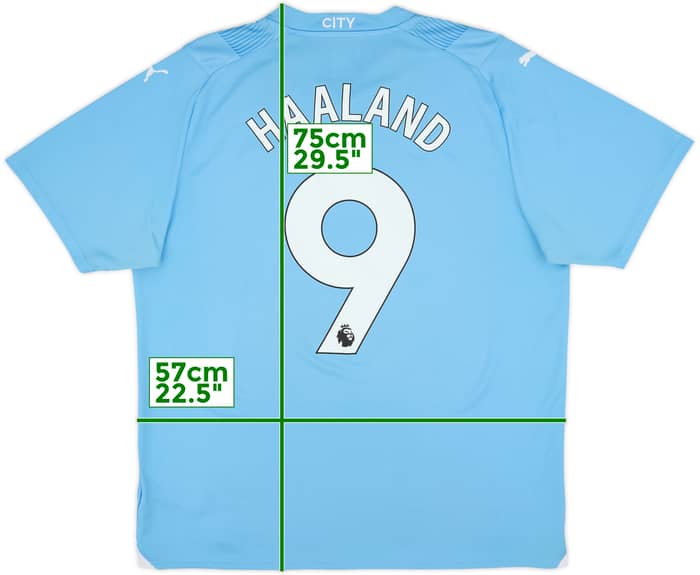 2023-24 Manchester City Home Shirt Haaland #9 - 10/10 - (XL)