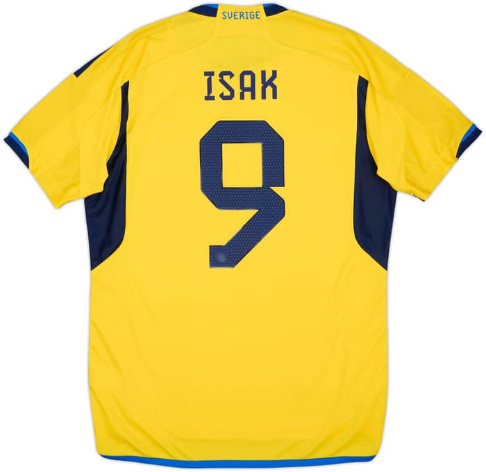 2022-23 Sweden Home Shirt Isak #9 - 8/10 - (L)