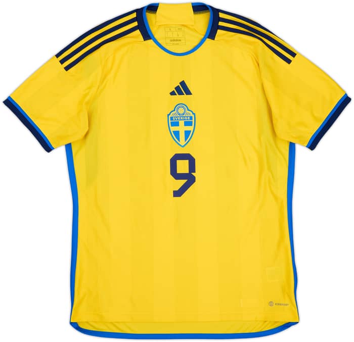 2022-23 Sweden Home Shirt Isak #9 - 8/10 - (L)