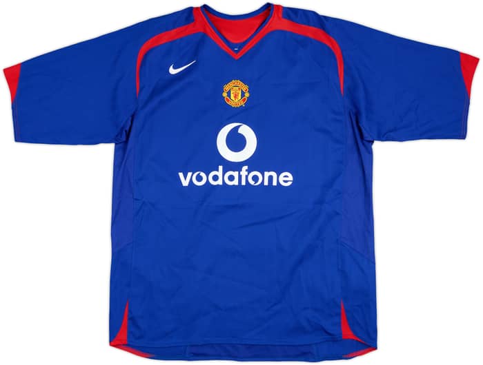 Camiseta de visitante del Manchester United 2005-06 Heinze #4 - 7/10 - (XL)