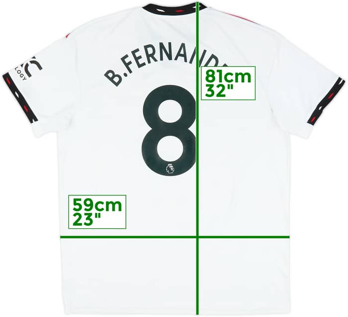 2022-23 Manchester United Away Shirt B.Fernandes #8 - 8/10 - (XL)