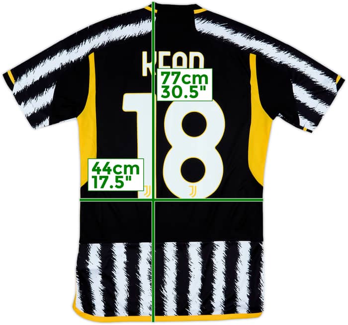 2023-24 Juventus Home Shirt Kean #18 - 8/10 - (S)