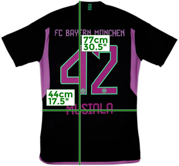 2023-24 Bayern Munich Away Shirt Musiala #42 - 8/10 - (S)