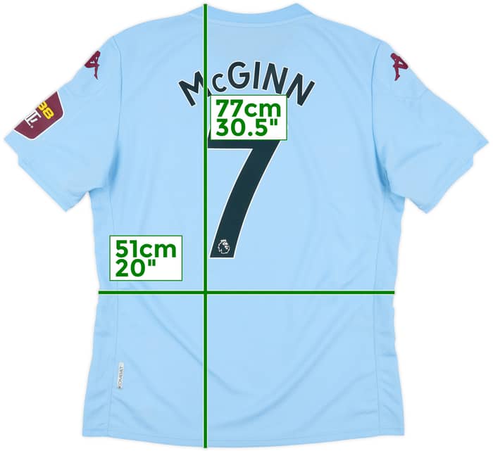 2019-20 Aston Villa Away Shirt McGinn #7 - 9/10 - (XL)