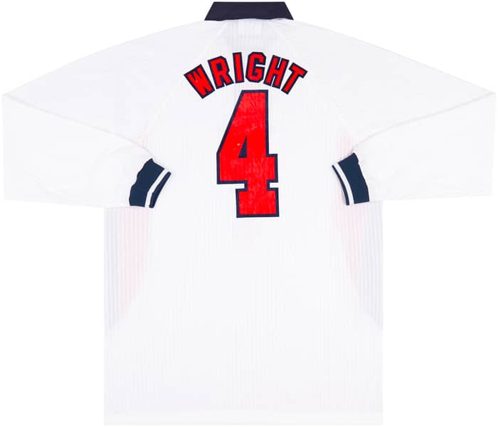 1999 England Match Issue World Youth Championship Home L/S Shirt Wright #4