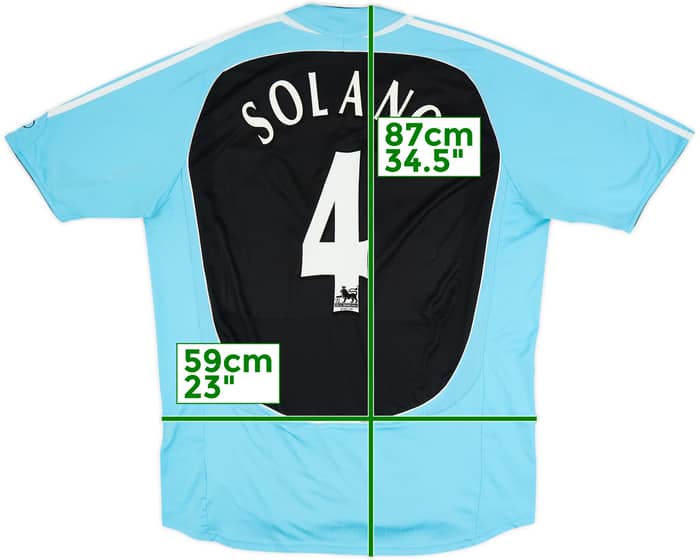 2006-07 Newcastle Third Shirt Solano #4 - 8/10 - (XL)
